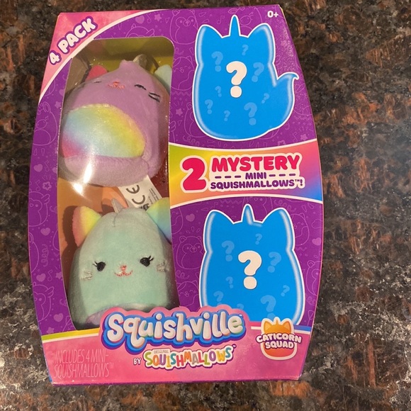 Squishmallows Other - (1) 🐱 🦄 4 Pack of Caticorns Squishville Mini Mallows from Squishmallows